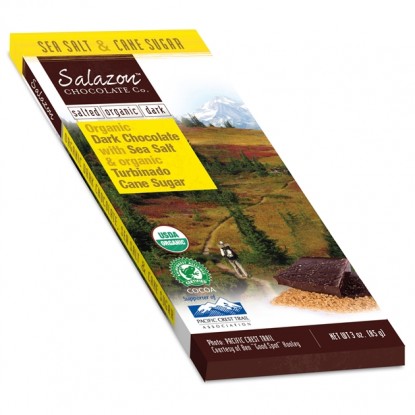 Organic Dark Chocolate with Sea Salt & organic Turbinado Cane Sugar